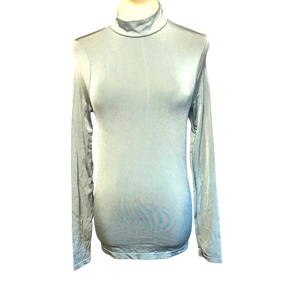 Metallic Green Turtleneck Size XS/S - Picture 1 of 4